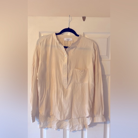Carly Jean (CJLA) cream linen blouse - Picture 2 of 4